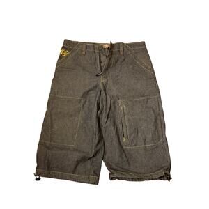 Vintage ESCO Willie Esco Men's 36 Cargo Denim Shorts Y2K Hip Hop Skater Jorts